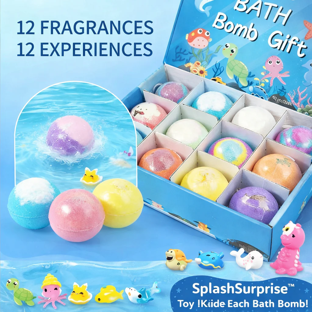 OceanPop™ bath bombs in box